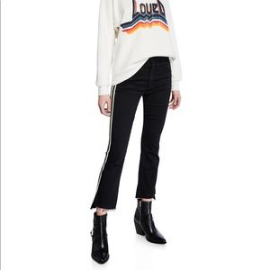 Mother Insider crop frayed jeans